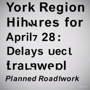 York Region Highway Closures for April 28 Expect Delays Due to Planned Roadwork